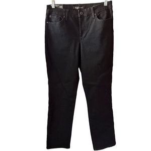 Bandolino Mandie Straight Leg Black Wash Jeans- Sz 8